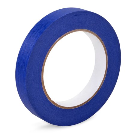Idl Packaging 3/4in x 60 yd Painters Blue Masking Tape, Natural Rubber Strong Adhesive, Sharp Line, 3PK 3x-46703